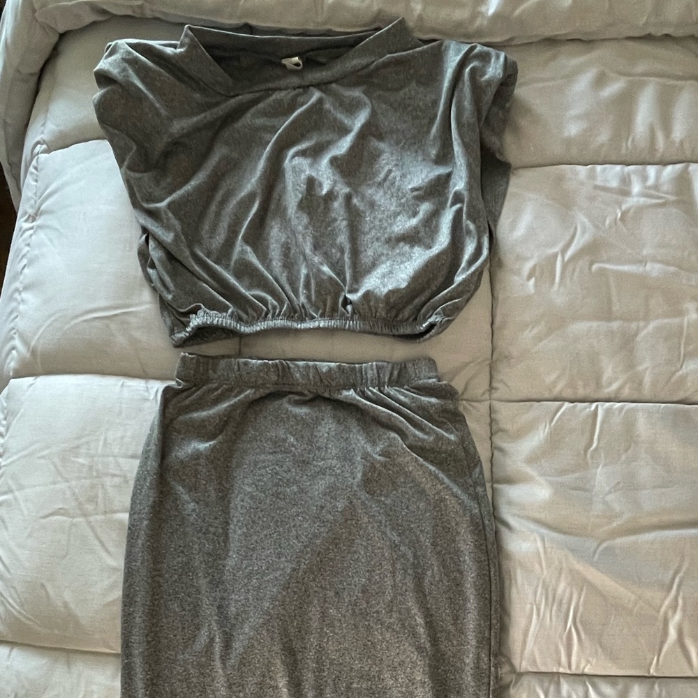 2 piece summer skirt set